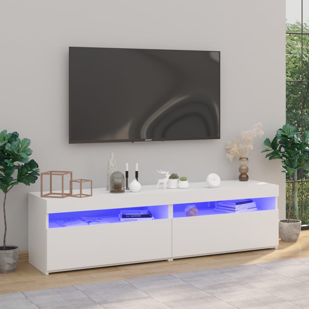 Mobile Porta TV con Luci LED Bianco 120x35x40 cm – SDMhomestore