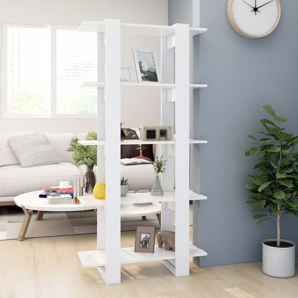 Libreria/Divisorio Bianco 80x30x160 cm in Truciolato – SDMhomestore