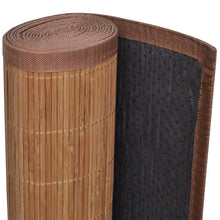 Stuoia Rettangolare Marrone in Bambù 120 x 180 cm
