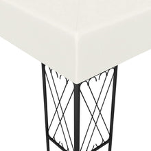 Gazebo con Stringa di Luci LED 3x4 m in Tessuto Crema