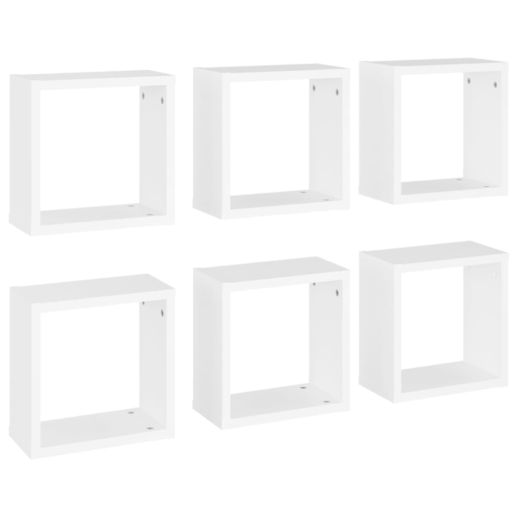 Mensole Parete a Cubo 6 pz Bianco 30x15x30cm – SDMhomestore